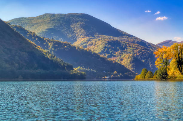 istock Great Pliva lake landscape. 1407920834