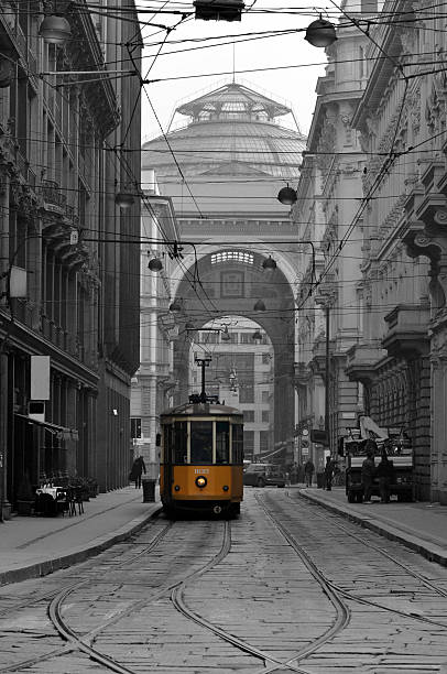 istock Milano  - Street view BW 140792430