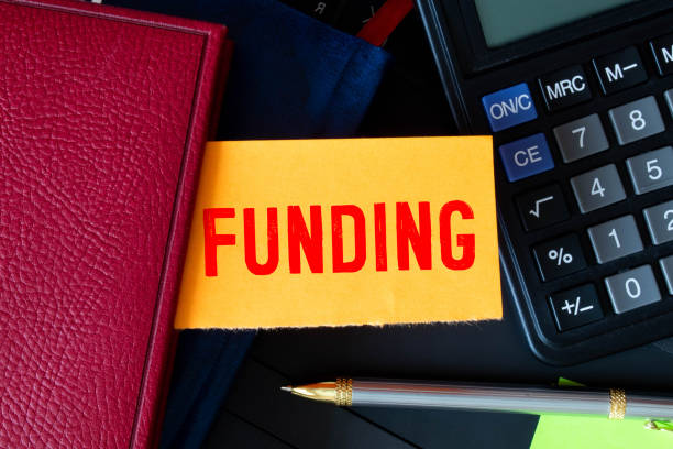 istock word FUNDING on torn paper, business concept 1407925997