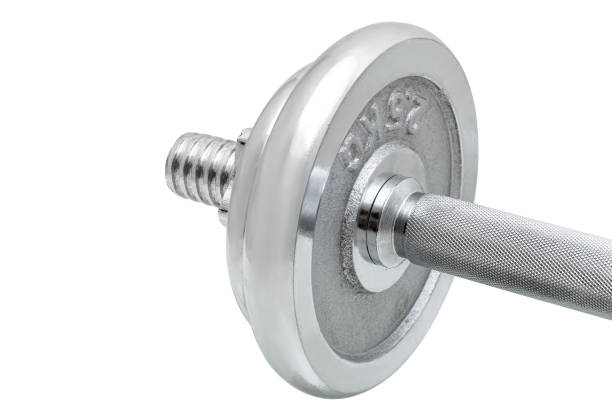 istock set of adjustable dumbbells from stainless steel. 1407926646