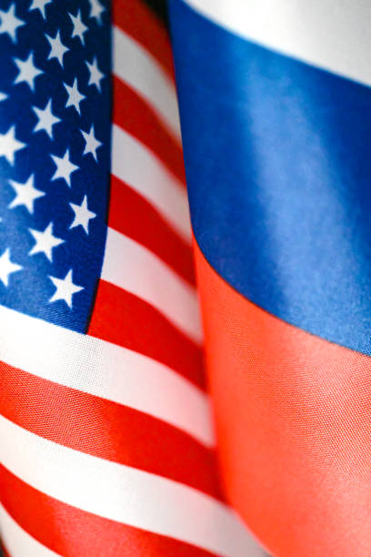 istock USA and Russian flags 1407926661
