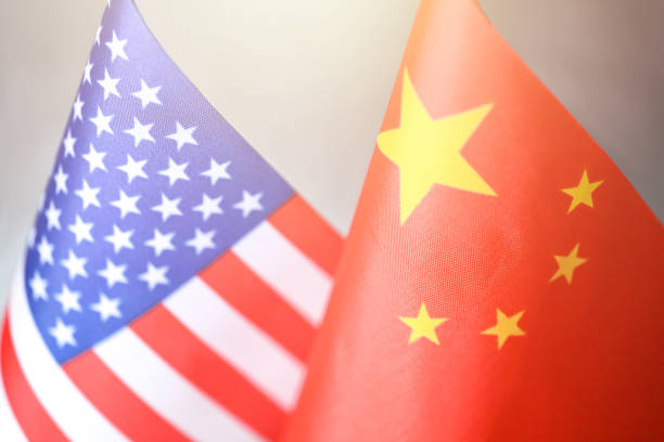 istock United Stated and Chinese flags 1407926670
