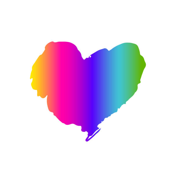 istock Rainbow heart. Symbol of LGBT pride. 1407930640