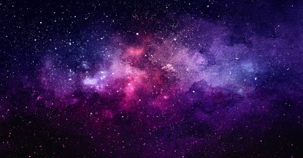 istock Cosmic illustration. Beautiful colorful space background. Watercolor Cosmos 1407932887