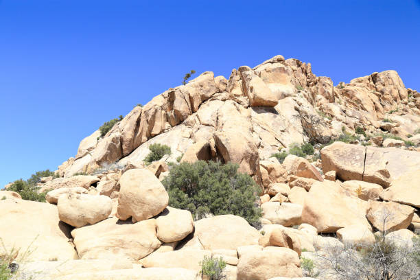 A huge mound of rocks at Joshua tree national park