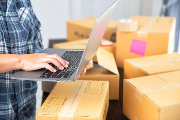 istock Woman taking orders of customers products 1407940506