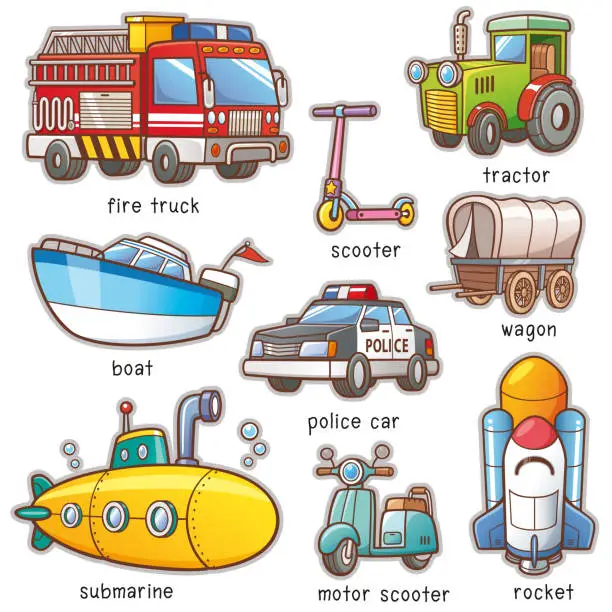 Vector illustration of Transportation