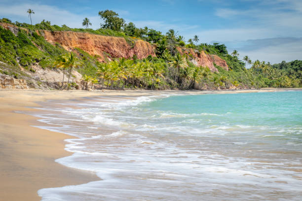 istock Idyllic Espelho Beach with sea cliffs in Trancoso, BAHIA 1407950120