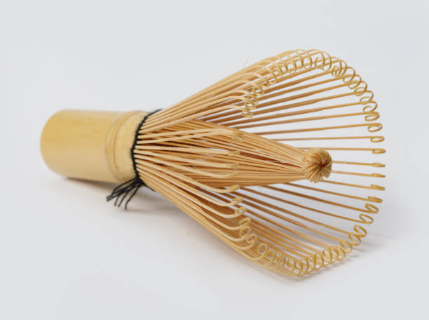istock Japanese wire whisk made by bamboo on white background 1407954328