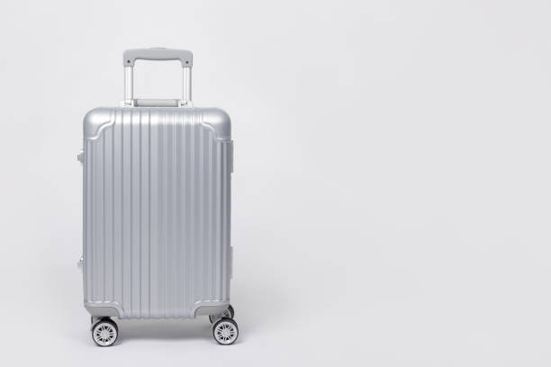 istock Travel Baggage isolated on white background with copy space, Travel concept background 1407954396