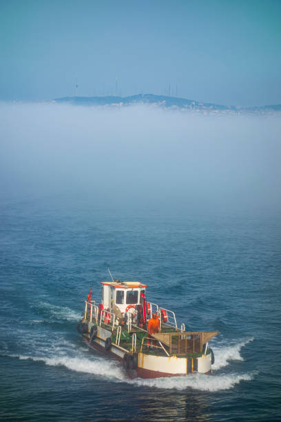 Passenger boat, foggy weather