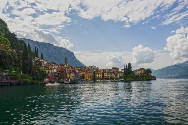 Como lake landscape, Varenna town, Lombardy, Italy