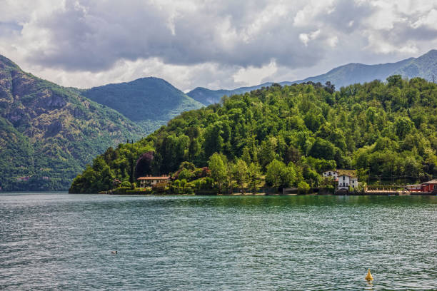 istock Como lake landscape, Italy, Lombardy, Lenno 1407964346