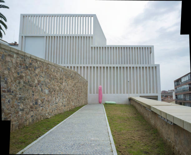 Krems, Austria, September 18, 2018: the construction of the regional Gallery of Art of Lower Austria is almost complete.