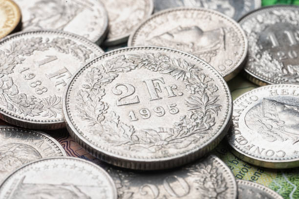 istock 1995 on two franc coin currency CHF Switzerland 1407971592