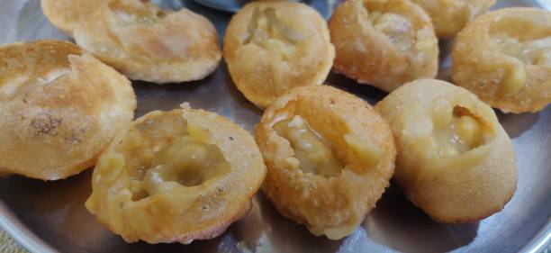 istock Cheese Pani Puri or Golgappa or Panipuri 1407971700