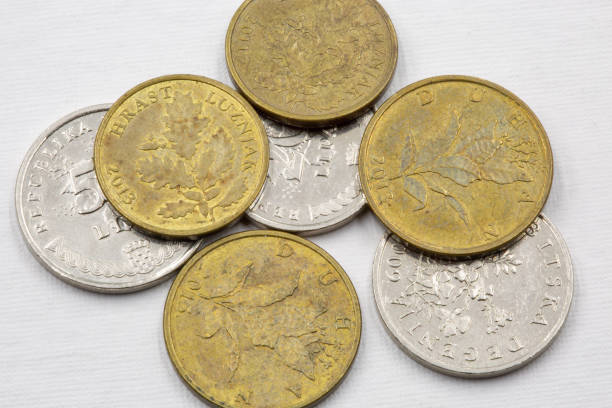 istock Croatian coins closeup 1407979354