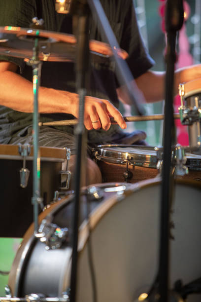 istock concert instruments drums guitar microphone 1407988273