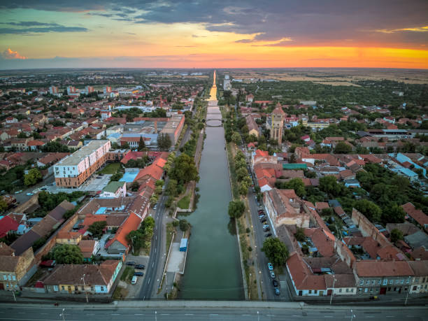 The city of Timisoara, Romania stock photo
