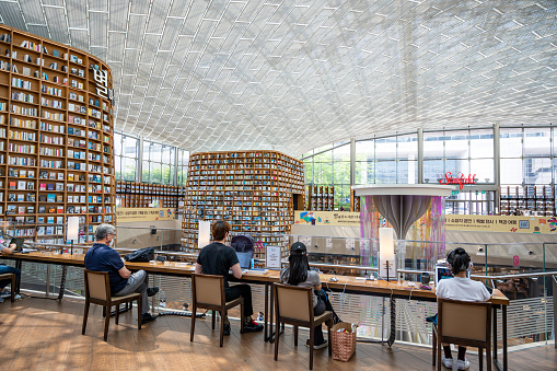 San Diego public modern library interior