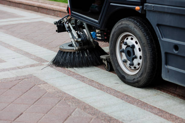 istock Brushes of street cleaning machine 1407991792