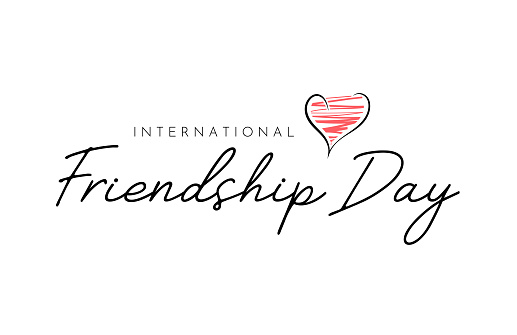 International Friendship Day card. Vector illustration. EPS10