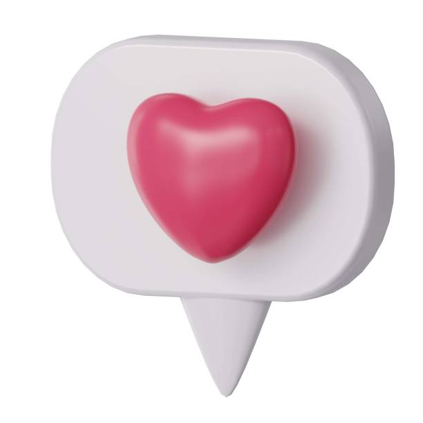 istock 3D social media notification love like heart glossy icon on white rounded square speech bubble 1407996199