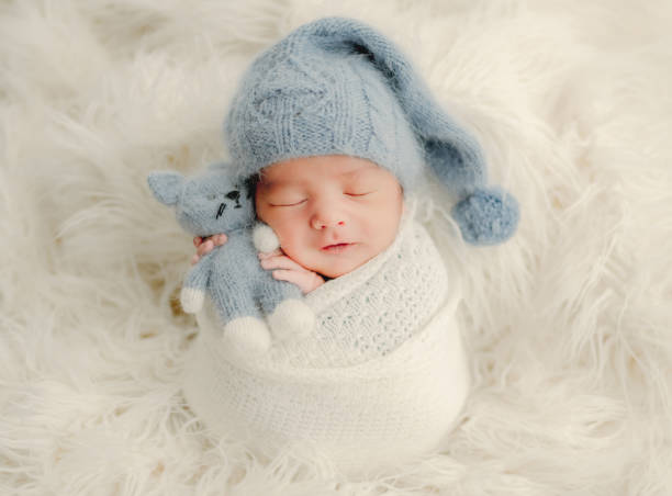 istock Newborn baby boy portrait 1407999314