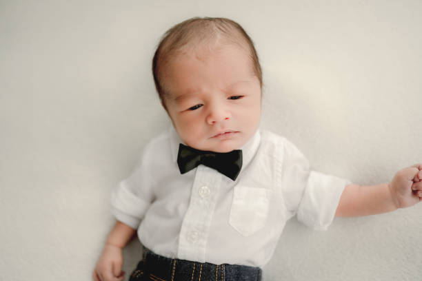 istock Newborn baby boy portrait 1407999322