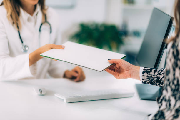 istock Signing Healthcare Medical Data Form 1408000436
