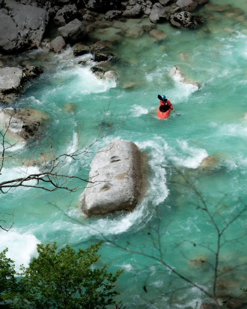 istock kayaking on the turquoise Soca River in Slovenia 1408000557