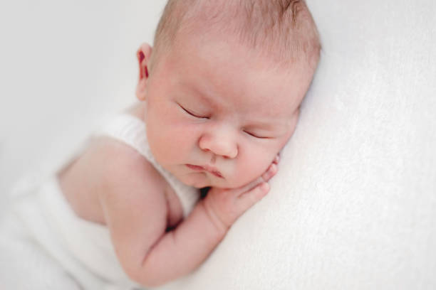istock Newborn baby studio portrait 1408000756