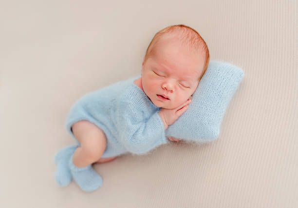 istock Newborn baby boy in studio 1408002703