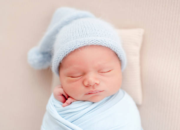 istock Newborn baby boy in studio 1408003080