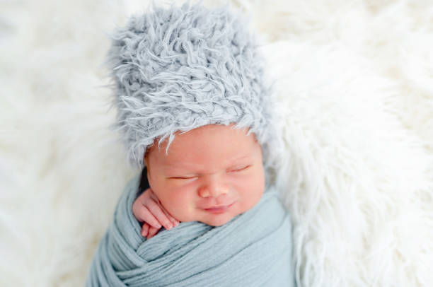 istock Newborn baby boy in studio 1408003085