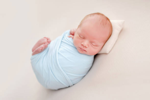 istock Newborn baby boy in studio 1408003092
