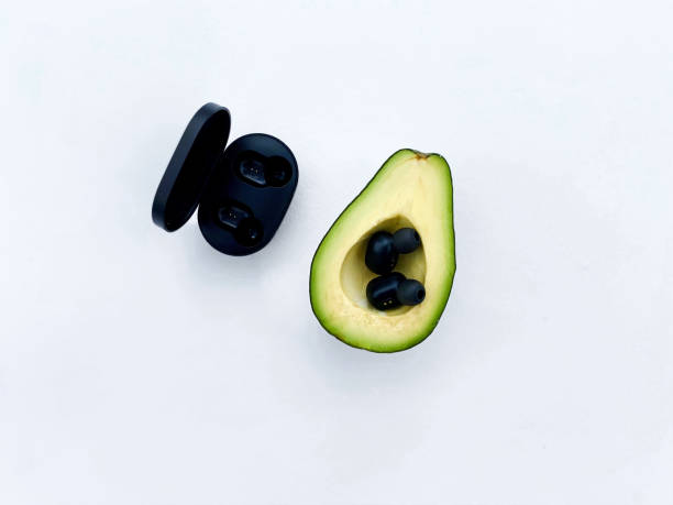 istock The headphones and avocado. 1408003274