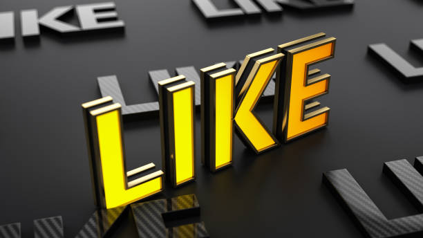 istock Like Neon Sign on Black 1408005329