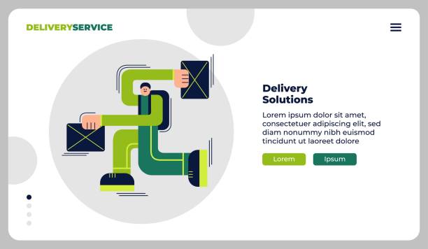 Banner Post Express 220+ Postman Post Office Mail Delivery Service Banners Stock ...