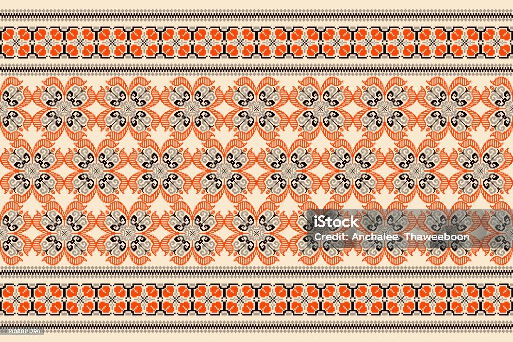 Palestinian Rug Texture Beautiful Palestinian Seamless Pattern Stock Illustration - Download ...