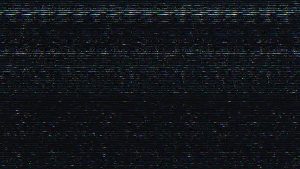 glitch noise static tv vfx pack. wizualne efekty wideo paski tła, ekran telewizora crt bez efektu usterki sygnału - disco lights audio zdjęcia i obrazy z banku zdjęć