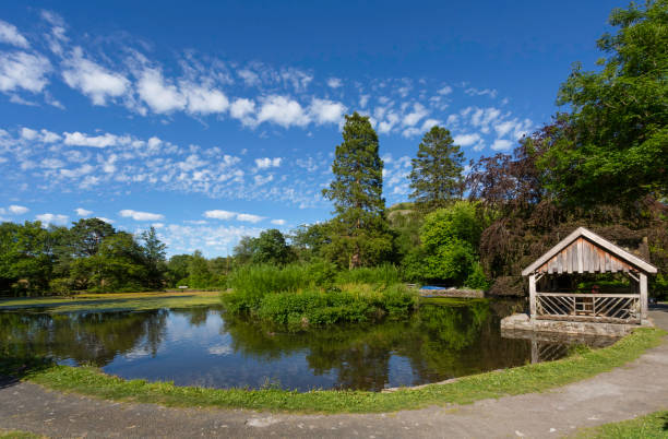 Image of the River Vilaine at Pont-Rean, Brittany, France with lock in the back ground, France