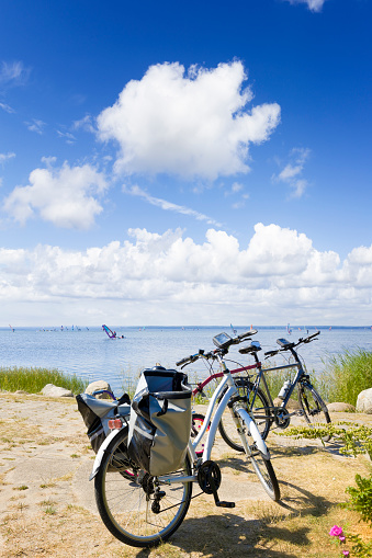 Vacations  in Poland -bicycles, a convenient means of transport for traveling around the Hel Peninsula in summer
