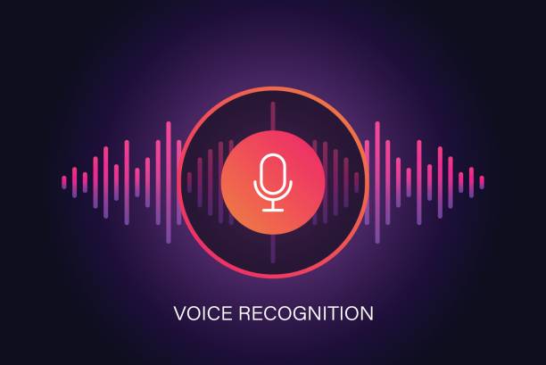 Personal voice assistant icon in flat style. Audio soundwave vector illustration on isolated background. Audio recognition sign business concept. vector art illustration