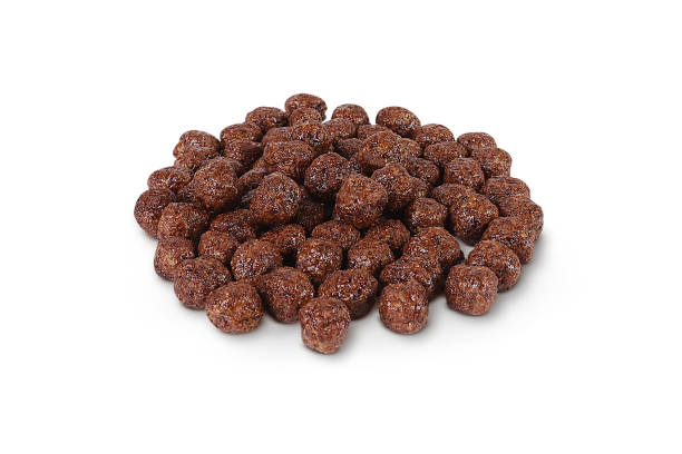 istock Chocolate corn flakes isolated on white background. Cereals 1408019330