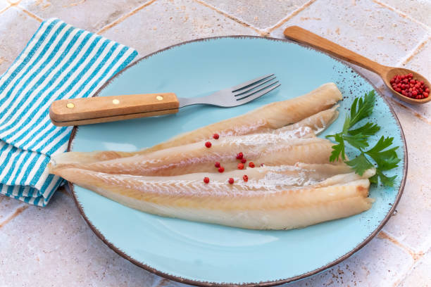 istock view of raw hake fillet dessu on a plate 1408021876