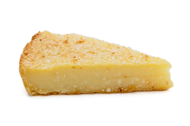 istock part of coconut flan isolated on a white background 1408021943