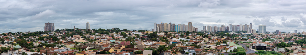 Panoramic View at the City Center of Famous Brazilian City Ribeirao Preto