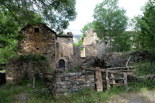 Escuaín is a now practically deserted village in the municipality of Puértolas in the province of Huesca, Aragón, Spain. In 2020 it had 3 inhabitants.