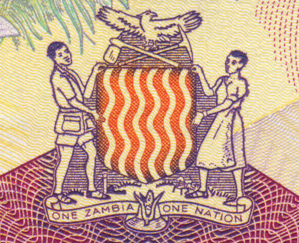 National Emblem Pattern Design on Zambia Banknote